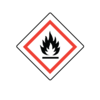 Nevs GHS Pictogram Label - Flammable 7/8" x 7/8" GHS-11-FL